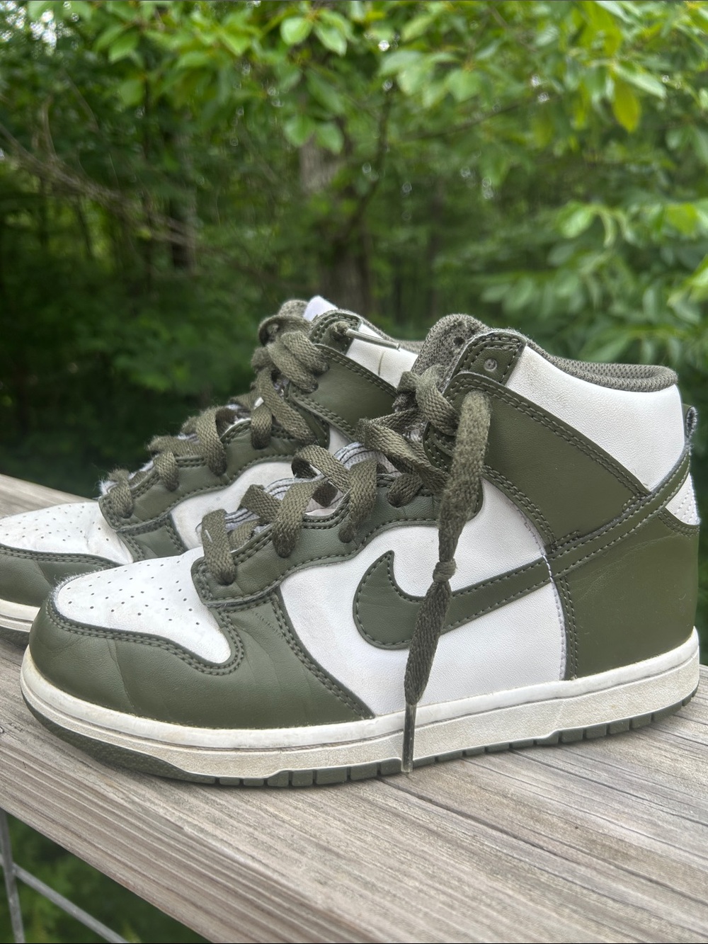 Nike Dunk High “Cargo Khaki” kids sneakers
